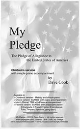 My Pledge Unison choral sheet music cover